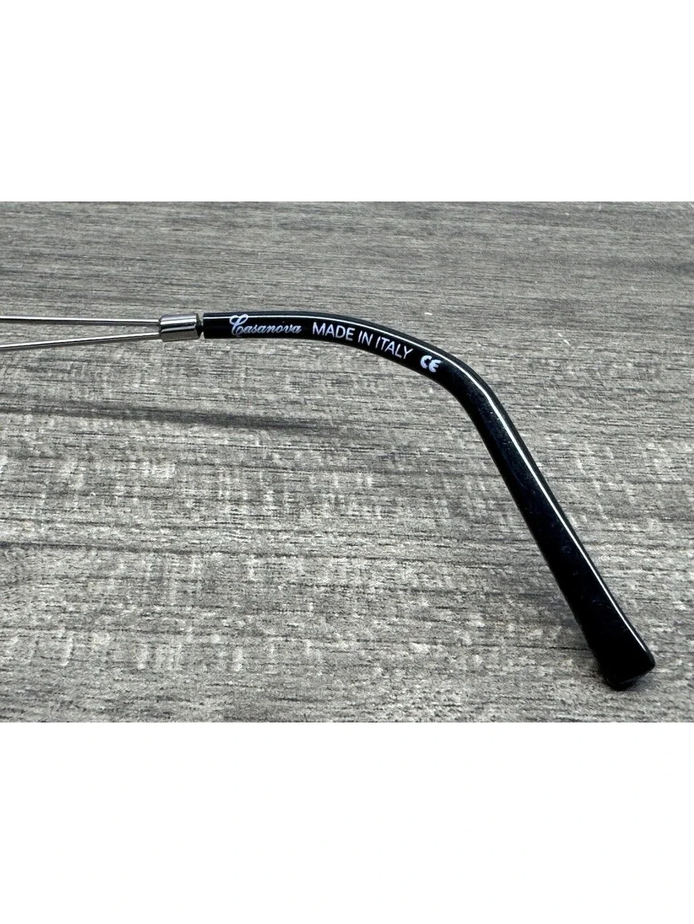 RARE Casanova Designer Eyeglasses Italy LC-58 C-02 Red Silver Frames Only 51[]18